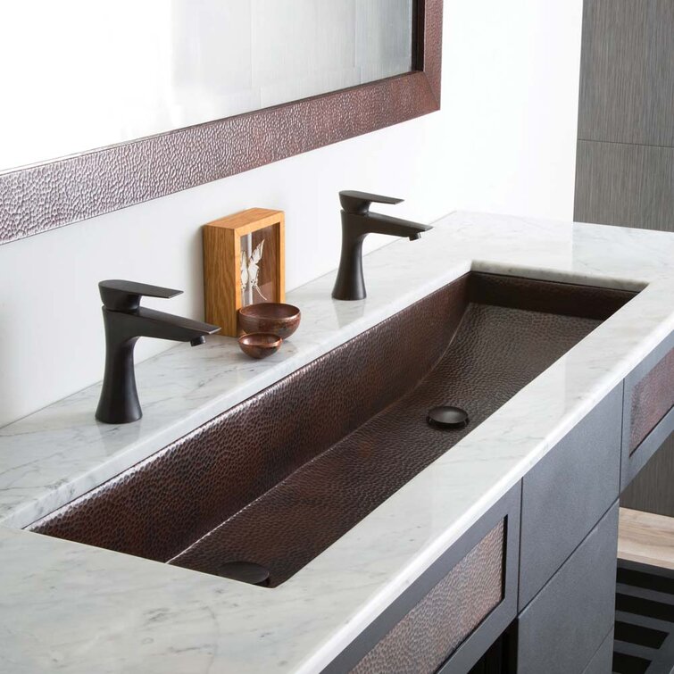 Trough Rectangular Bathroom Sink